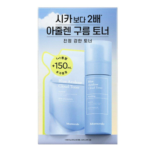 Mamonde Blue Azulene Cloud Toner 150mL + 150mL Refill Set