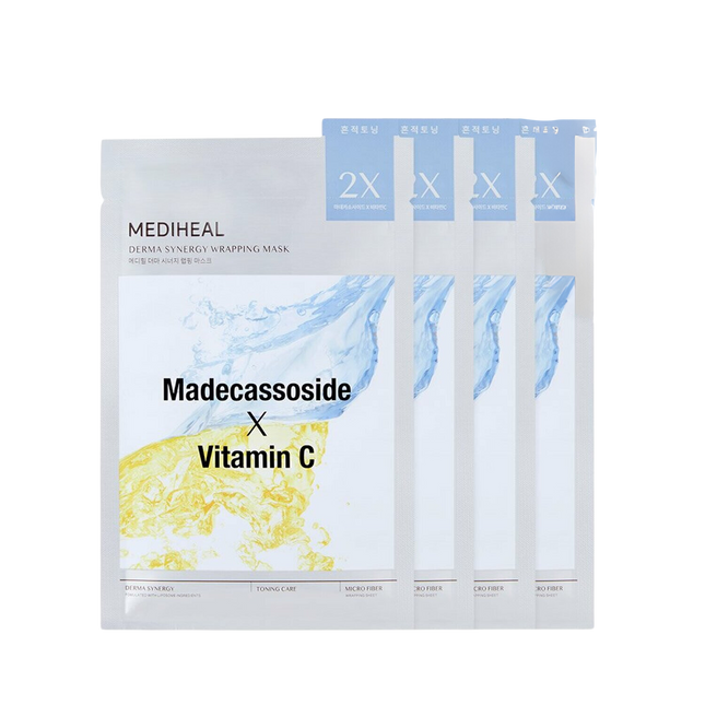 MEDIHEAL Derma Synergy Wrapping Mask Sheet for Toning Care 4P