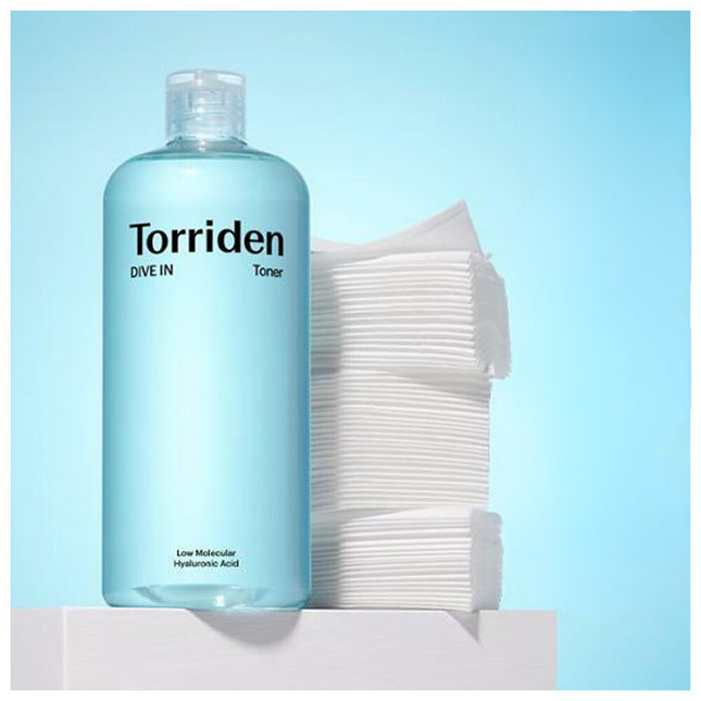 Torriden Dive-in Low Molecular Hyaluronic Acid Toner 500ml Special (+ 60 cotton pads)