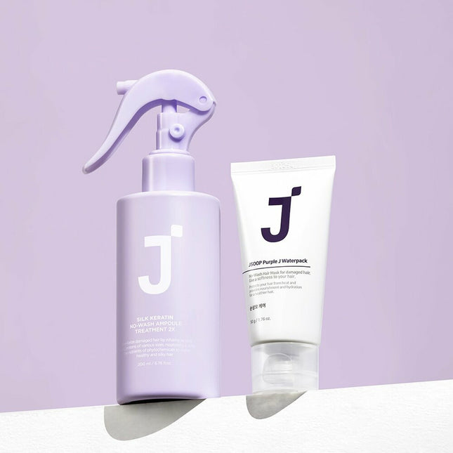JSOOP Silk Keratin No Wash Ampoule Treatment 2X 200mL Special Set (Special Gift: Hair Pack 50g)