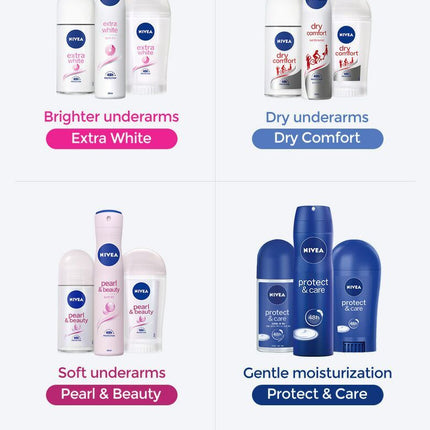 NIVEA Extra White Deodorant Roll On 50ml