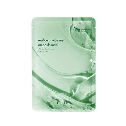 Cure re al:oe Phyto Green Ampoule Mask Sheet 1ea