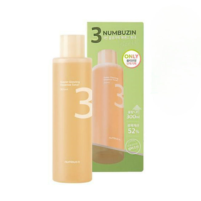 Numbuzin No. 3 Full Glow Essence Toner 300ml Large Capacity Plan