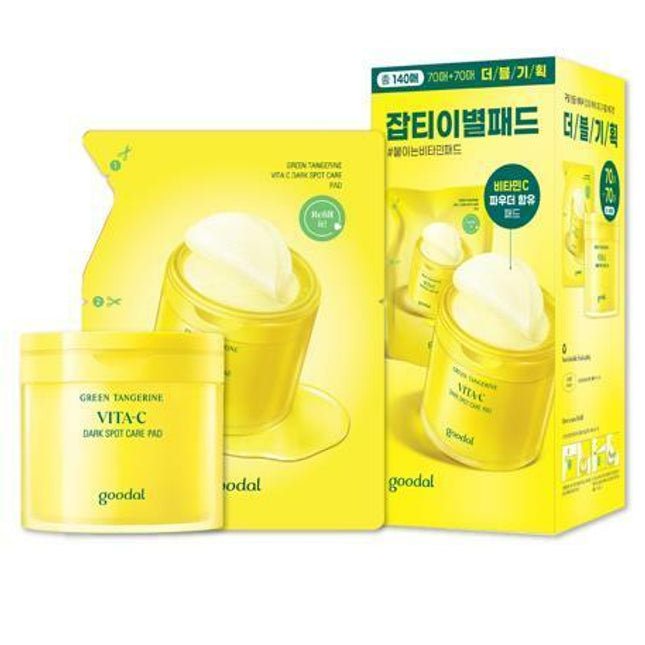 goodal Green Tangerine Vita-C Dark Spot Care Pad 70P (+70P Refill)