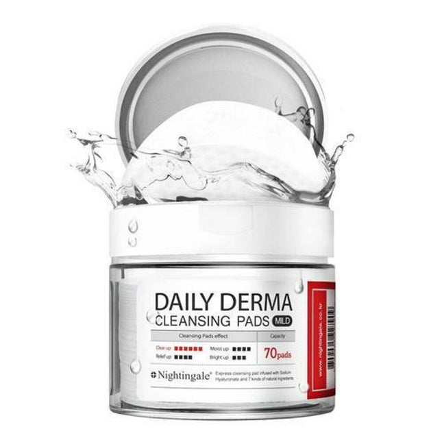 Nightingale Daily Derma Cleansing Pads Mild 70 Sheets