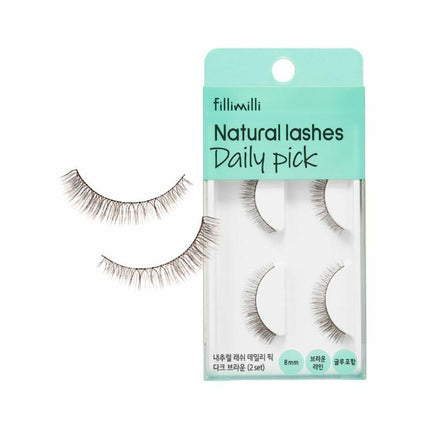 Fillimilli Natural Lash Daily Pick Dark Brown (2 SET)