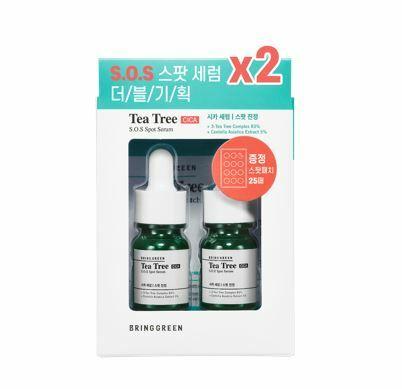 Bring Green Tea Tree Cica S.O.S Spot Serum 13ml (+Spot Patch) (2105 Power Pack)