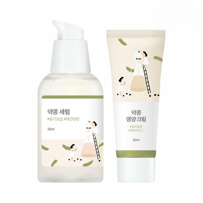ROUND LAB Soybean Serum 50mL Special Set (Free Gift: Soybean Nourishing Cream 20mL)