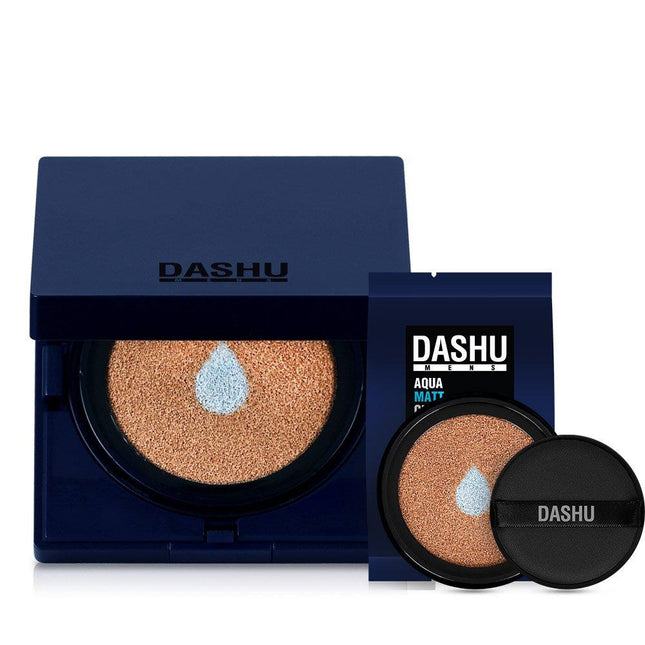 Dashu Men's Aqua Matte BB Cushion Set (Main Item + Refill)