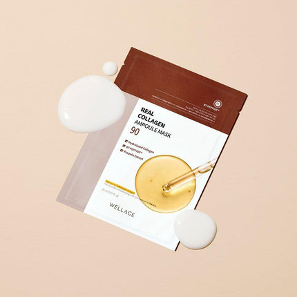 WELLAGE Real Collagen Ampoule Mask Sheet 10P