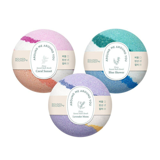 ROUND A'ROUND Fizzy Sound Bath Bomb 150g