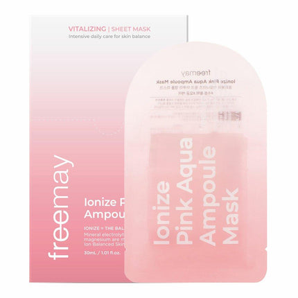 freemay Ionize Pink Aqua Ampoule Mask Sheet 10P