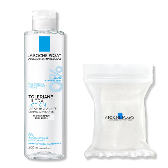 La Roche Posay Tolerian Ultra Lotion 200ml + 30 Cotton Pads, 1 set