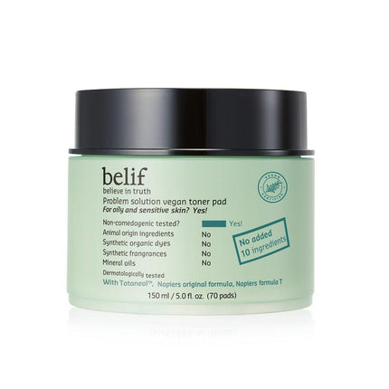 belif Problem Solution Vegan Toner Pad 150mL