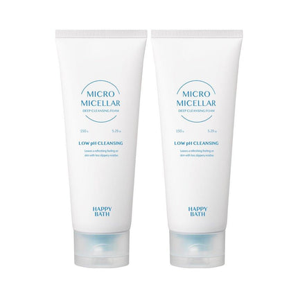 Happy Bath Micro Micellar Deep Cleansing Foam 150g Double Pack