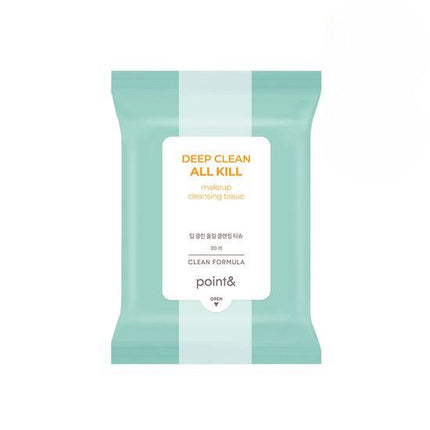 Point& Deep Clean All Kill Make-up Cleansing Tissue 20P