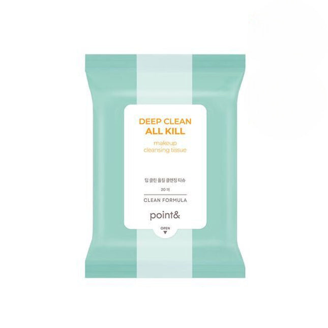 Point& Deep Clean All Kill Make-up Cleansing Tissue 20P