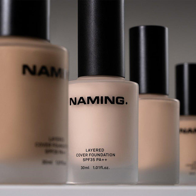 NAMING. Layered Cover Foundation 15mL