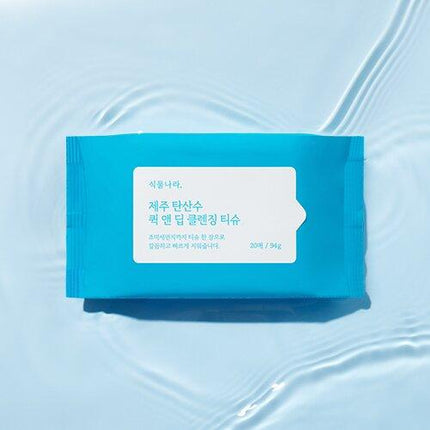 Shingmulnara Jeju Sparkling Water Quick & Deep Cleansing Tissue 20 Sheets