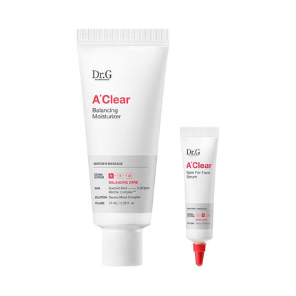 Dr.G A'Clear Balancing Moisturizer 70mL Special Set (+Spot for Face Serum 10mL)