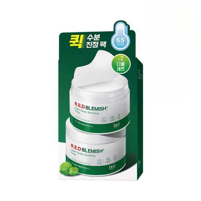 Dr.G Red Blemish Clear Quick Soothing Pads 70 Sheets Duo Set