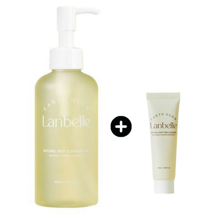 Lanbelle Natural Deep Cleansing Oil Special Set (Cleansing Oil 200ml + Cleanser 30ml)