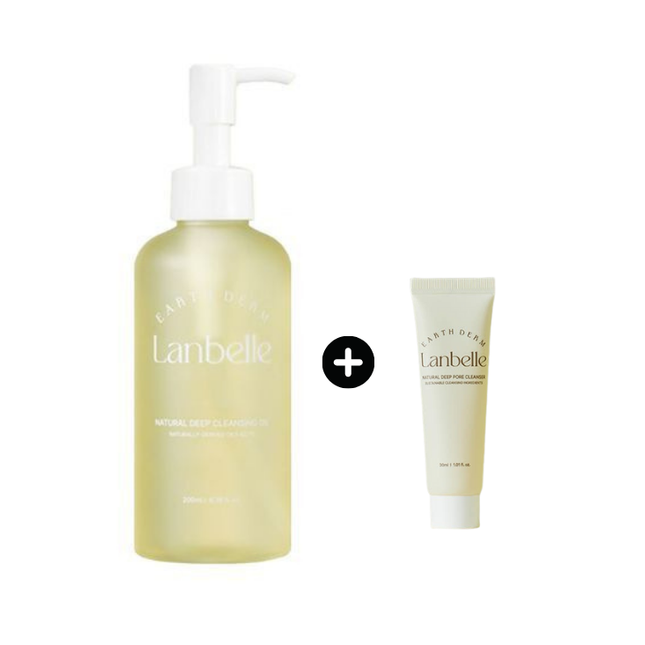 Lanbelle Natural Deep Cleansing Oil Special Set (Cleansing Oil 200ml + Cleanser 30ml)