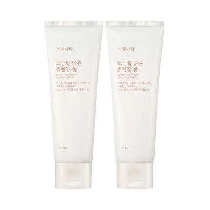 Shingmulnara White Rice Bright Cleansing Foam 120mL + 120mL