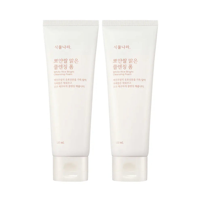 Shingmulnara White Rice Bright Cleansing Foam 120mL + 120mL