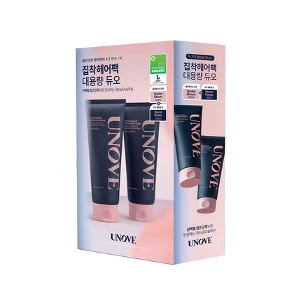 UNOVE Deep Damage Repair Hair Mask Duo Limited Set (Tender Bloom 320mL+Warm Petal 320mL)