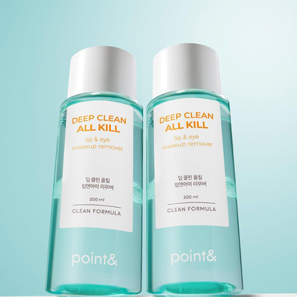 Point& Deep Clean All Kill Lip & Eye Makeup Remover 200ml Double Set