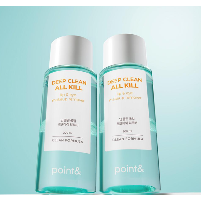 Point& Deep Clean All Kill Lip & Eye Makeup Remover 200ml Double Set