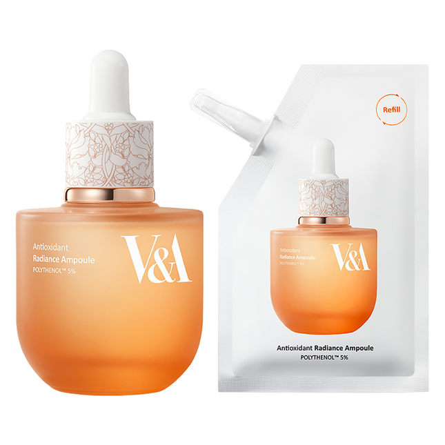V&A BEAUTY Antioxidant Radiance Ampoule 50mL Refill Set (+50mL Refill Pack)