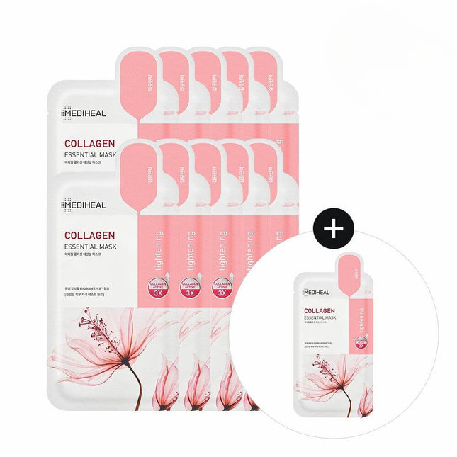 MEDIHEAL Collagen Essential Mask Sheet 10+1 Sheets