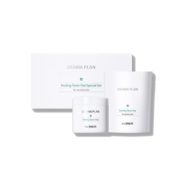 The Saem Derma Plan Peeling Toner Pad 70p   Refill 50p Special Set
