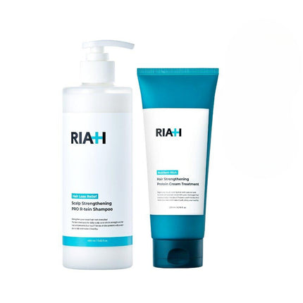 RIAH Hair Loss Relief Pro R-tein Shampoo 400mL + Treatment 200mL Special Set