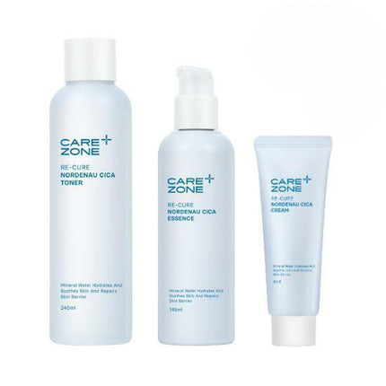 CAREZONE Re-Cure Nordenau Cica Toner + Essence 2pcs Set