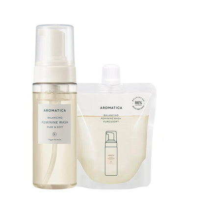 AROMATICA Pure & Soft Feminine Wash 170mL Special Set (Special Gift: Refill 100mL)