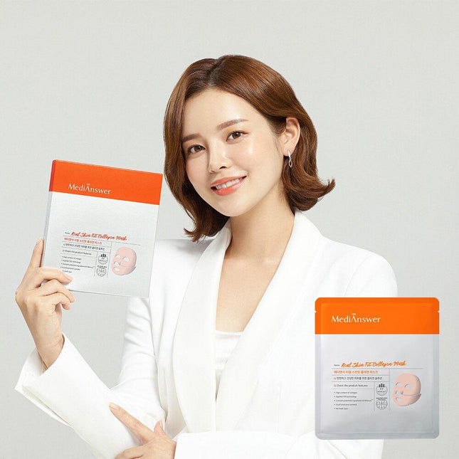 MediAnswer Real Skin Fit Collagen Mask Sheet 1ea