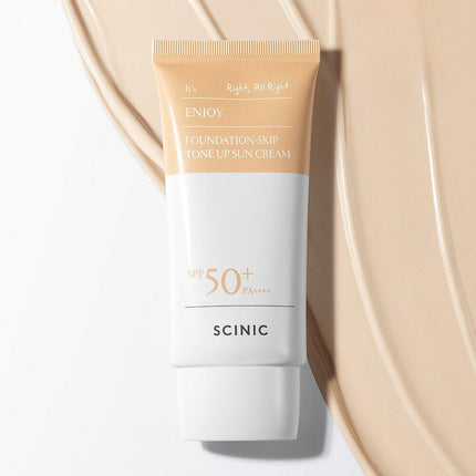 Scinic Enjoy Foundation Skip Tone Up Sun Cream 50g 1+1 Special Set