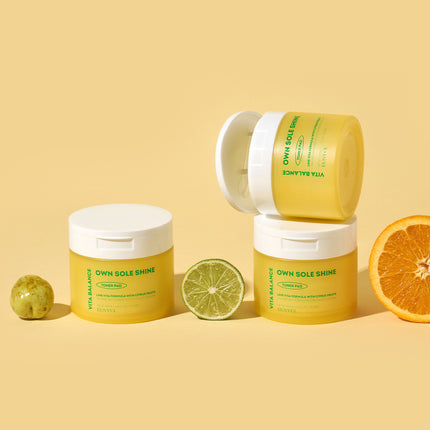 Eunyul Vita Balance Own Soul Shine Toner Pad 190ml, 70ea