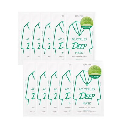 Dewytree AC Control EX Deep Mask Sheet 10 Sheets