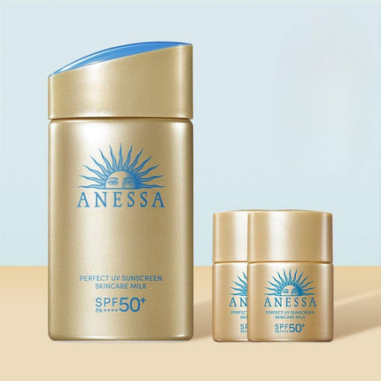 ANESSA Perfect UV solcreme hudplejemælk 60 ml specialsæt (+12 ml * 2 stk.)