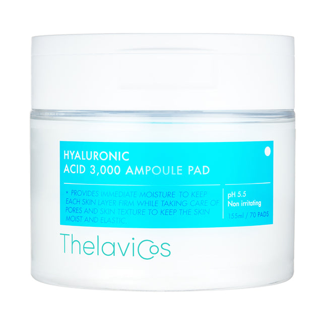Theravicos Hyaluronic Acid 3000 Ampoule Pad 155ml 70ea