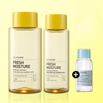 ILLIYOON Fresh Moisture Lip & Eye Remover Special Set (300mL+150mL+30mL)