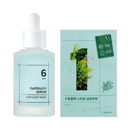 numbuzin No.6 Deep Sleep Mask Serum 50mL Special Offer (+No.1 Dewy Glow Spa Mask Sheet)