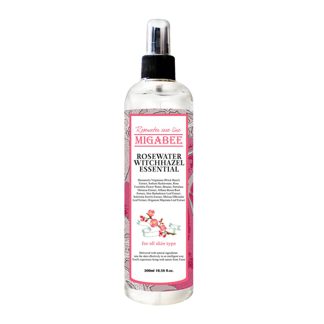 Migabi Rosewater Witch Hazel Essential Skin Toner 300ml