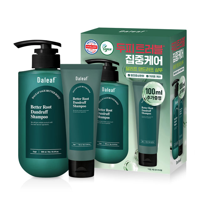 DALEAF Better Root Dandruff Shampoo Special Set (500ml+100ml)
