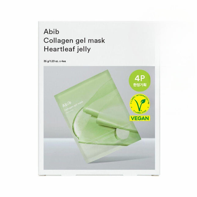 Abib Collagen Gel Mask Heartleaf Jelly Mask Sheet 4P