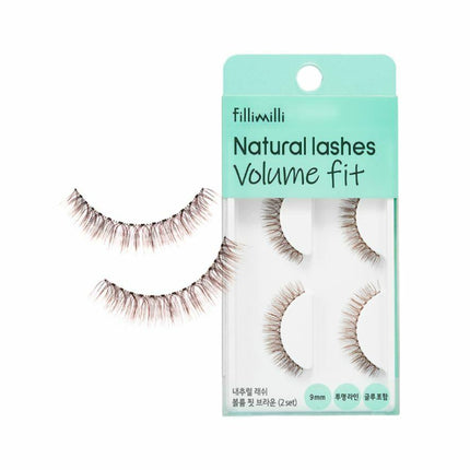 Fillimilli Natural Lash Volume Fit Brown (2 SET)